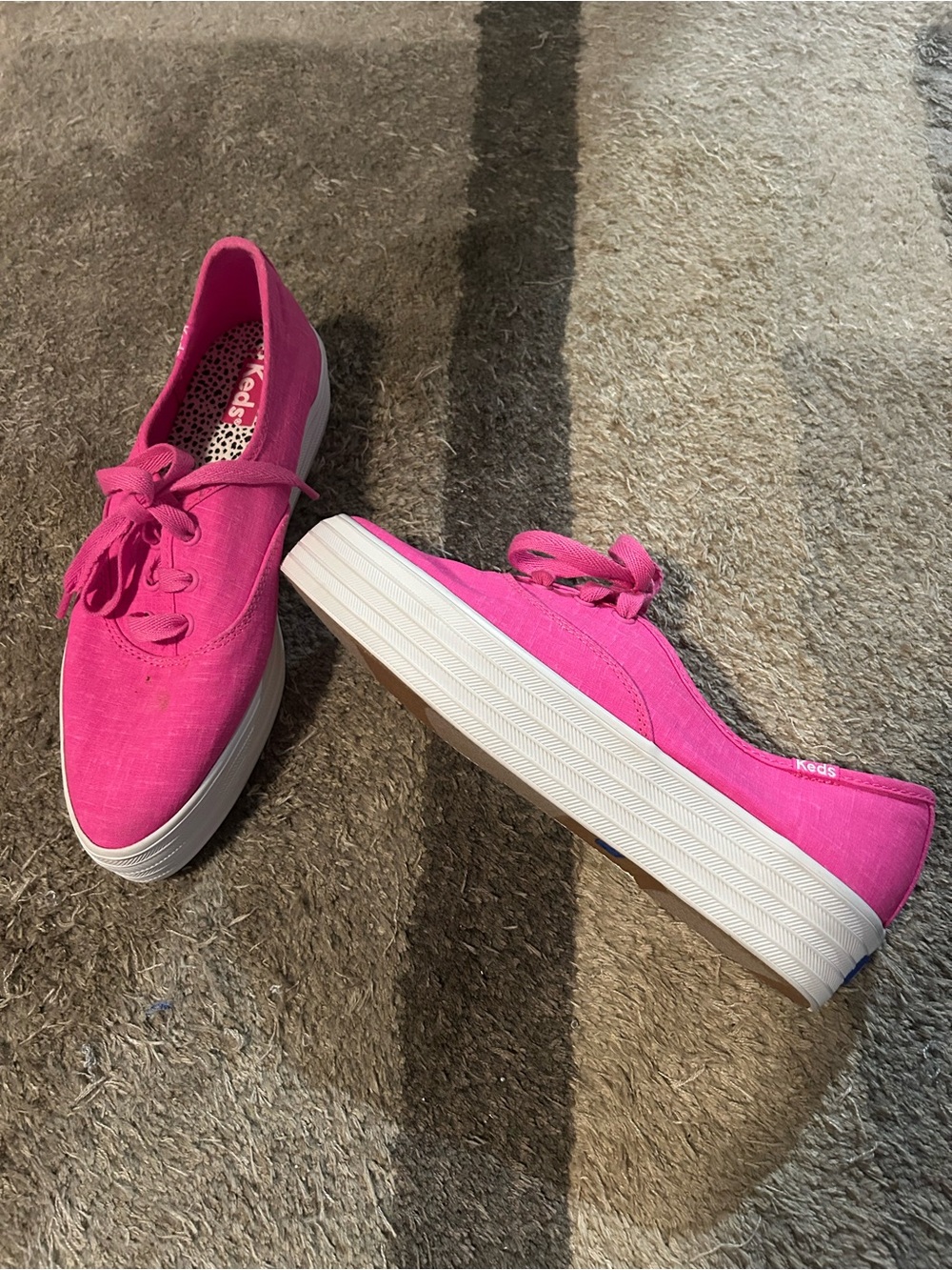 Keds Women's Platform Canvas Sneaker - Bright Pink